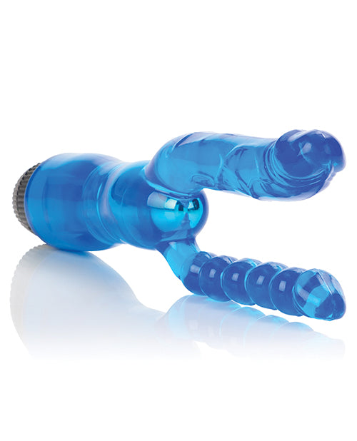 Crystalessence 5" Dual Penetrator - Blue - Empower Pleasure