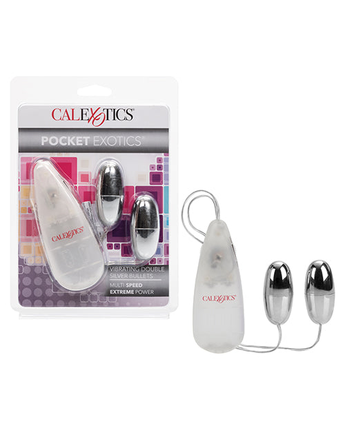 Pocket Exotics Double Silver Bullets - Empower Pleasure