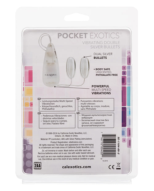 Pocket Exotics Double Silver Bullets - Empower Pleasure