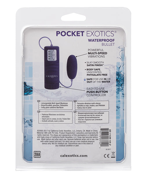 Pocket Exotics Bullet Waterproof - Purple - Empower Pleasure