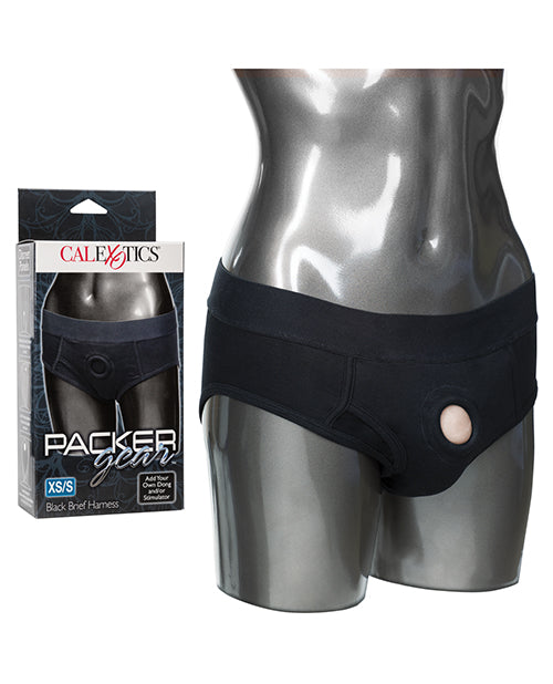 Packer Gear Brief Harness - Black - Empower Pleasure