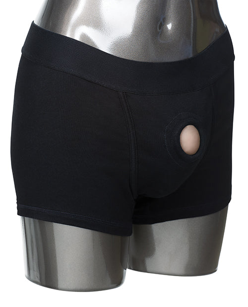 Packer Gear Boxer Harness L/XL - Black - Empower Pleasure