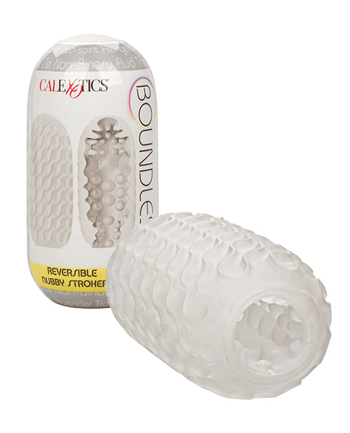 Boundless Reversible Nubby Stroker - White - Empower Pleasure