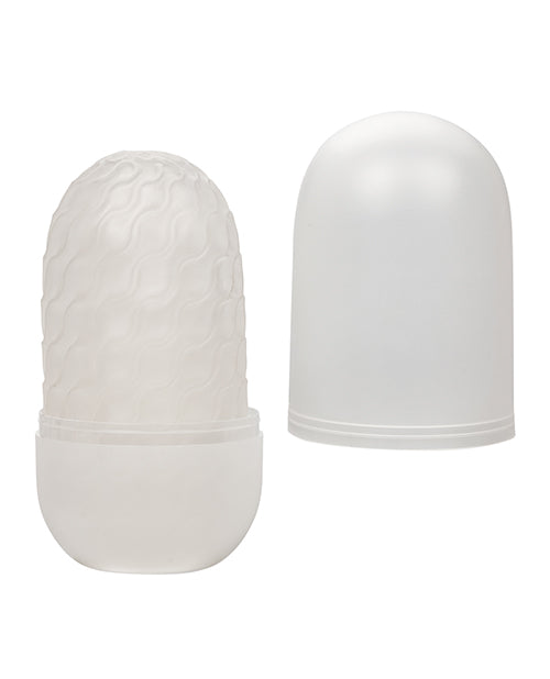Boundless Reversible Nubby Stroker - White - Empower Pleasure
