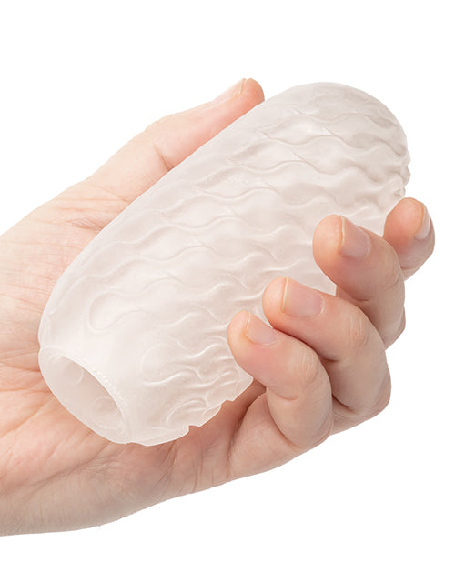 Boundless Reversible Nubby Stroker - White - Empower Pleasure