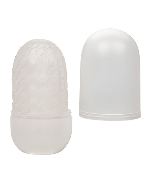Boundless Reversible Ribbed Stroker - White - Empower Pleasure