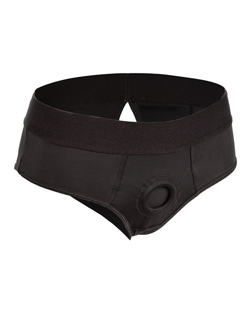 Boundless Backless Brief - Black - Empower Pleasure