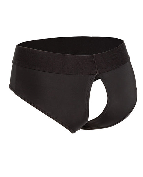 Boundless Backless Brief - Black - Empower Pleasure