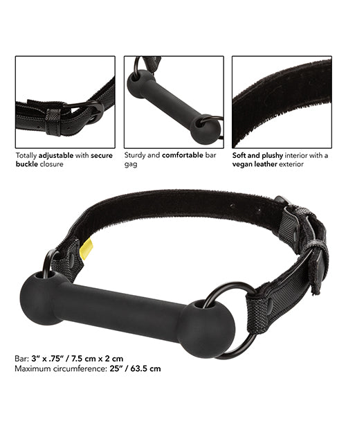 Boundless Bar Gag - Black - Empower Pleasure