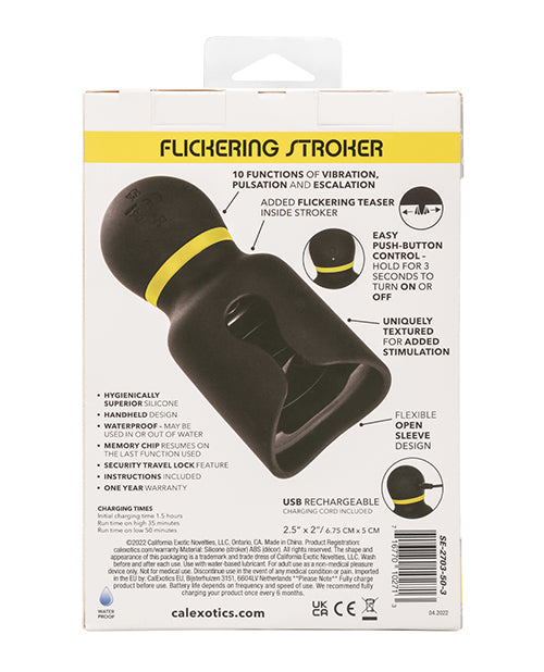 Boundless Flickering Stroker - Black - Empower Pleasure