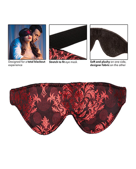 Scandal Black Out Eyemask -  Black/Red - Empower Pleasure
