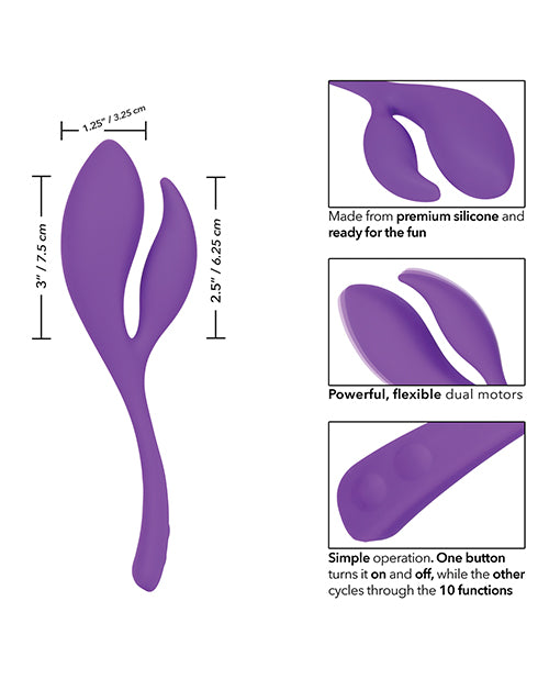 Mini Marvels Silicone Marvelous Climaxer - Purple - Empower Pleasure
