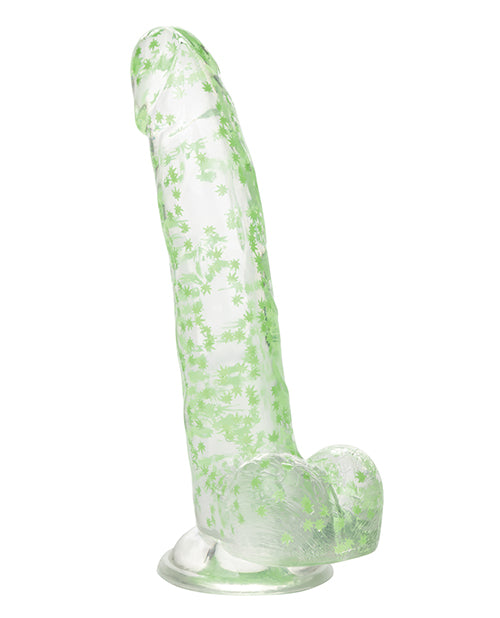 Naughty Bits I Leaf Dick Glow In The Dark Weed Leaf Dildo - Empower Pleasure