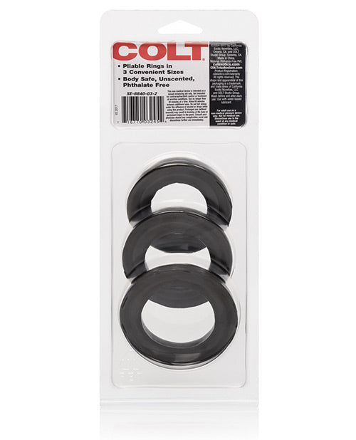 COLT 3 Ring Set - Black - Empower Pleasure