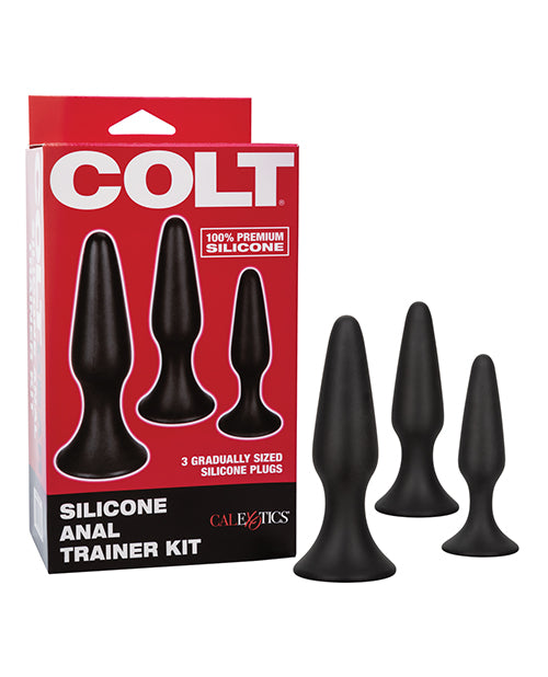 COLT Silicone Anal Trainer Kit - Black - Empower Pleasure