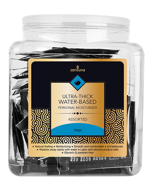 Sensuva Ultra Thick Water Based Tub - Asst. Tub of 100 - Empower Pleasure