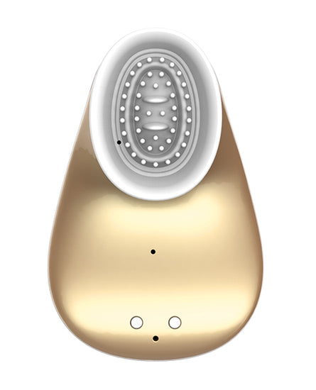 Shots Twitch Innovation Hands Free Clitoral Stimulator - Gold - Empower Pleasure