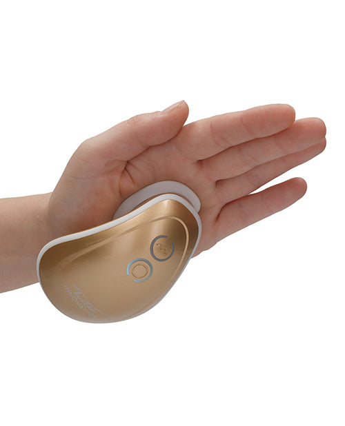 Shots Twitch Innovation Hands Free Clitoral Stimulator - Gold - Empower Pleasure
