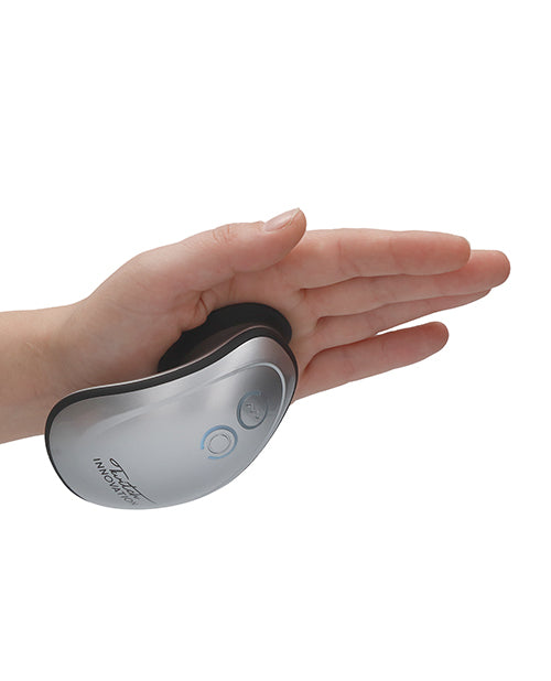 Shots Twitch Innovation Hands Free Clitoral Stimulator - Silver - Empower Pleasure
