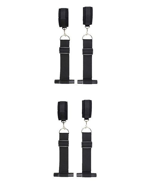 Shots Ouch Door Restraint Kit - Black - Empower Pleasure