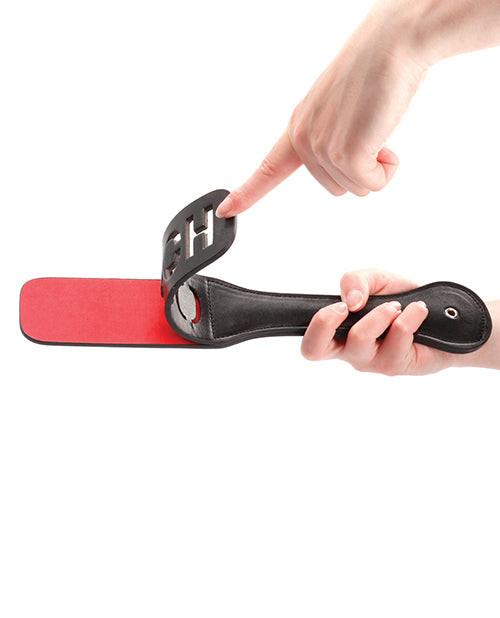 Shots Ouch Ouch Paddle - Black - Empower Pleasure