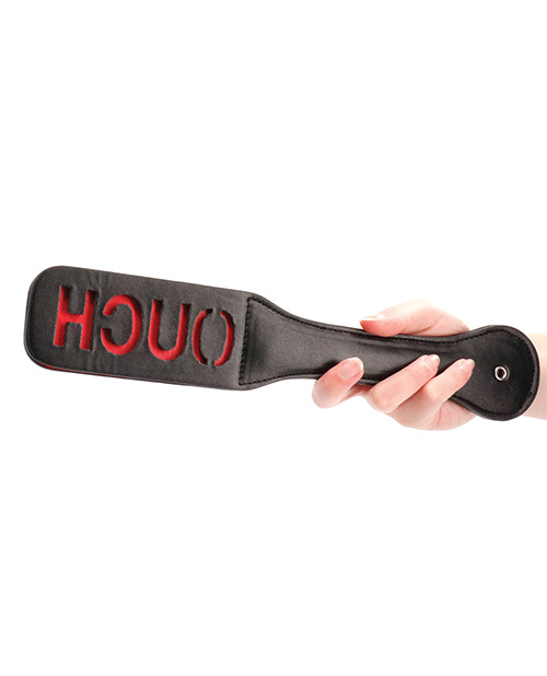 Shots Ouch Ouch Paddle - Black - Empower Pleasure