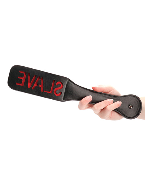 Shots Ouch Slave Paddle - Black - Empower Pleasure