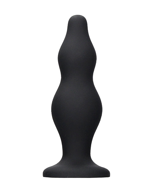Shots Ouch Bubble Butt Plug - Black - Empower Pleasure
