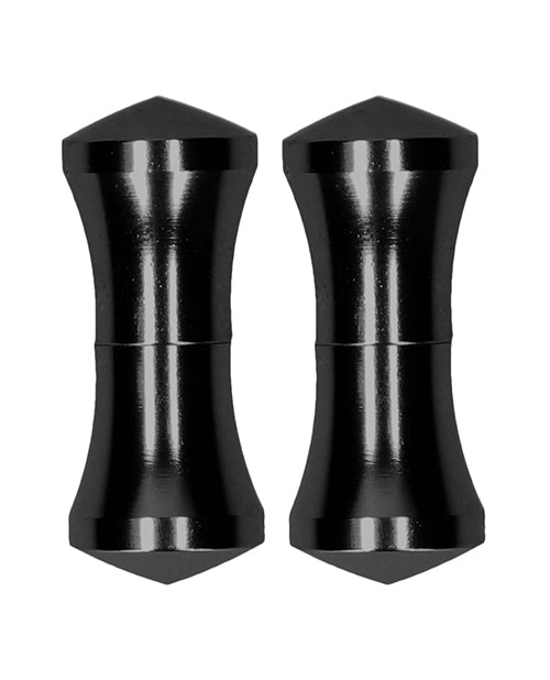 Shots Ouch Balance Pin Magnetic Nipple Clamps - Black - Empower Pleasure