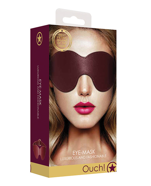 Shots Ouch Halo Eyemask - Burgundy - Empower Pleasure
