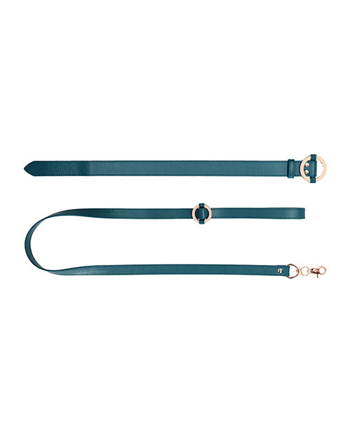 Shots Ouch Halo Collar w/Leash - Green - Empower Pleasure