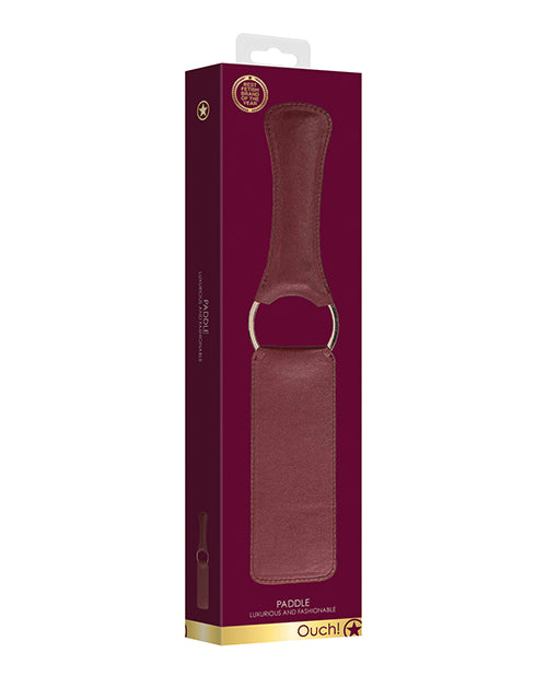 Shots Ouch Halo Paddle - Burgundy - Empower Pleasure