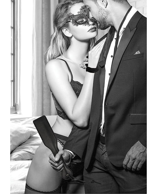 Shots Ouch Black & White Introductory Bondage Kit #3 - Black - Empower Pleasure