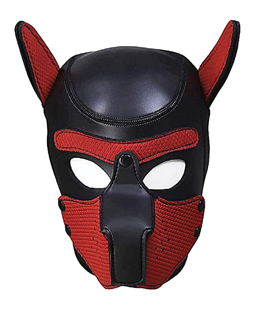 Shots Ouch Puppy Play Puppy Hood - Red - Empower Pleasure