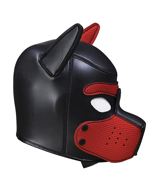 Shots Ouch Puppy Play Puppy Hood - Red - Empower Pleasure