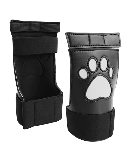 Shots Ouch Puppy Play Paw Cut-Out Gloves - White - Empower Pleasure