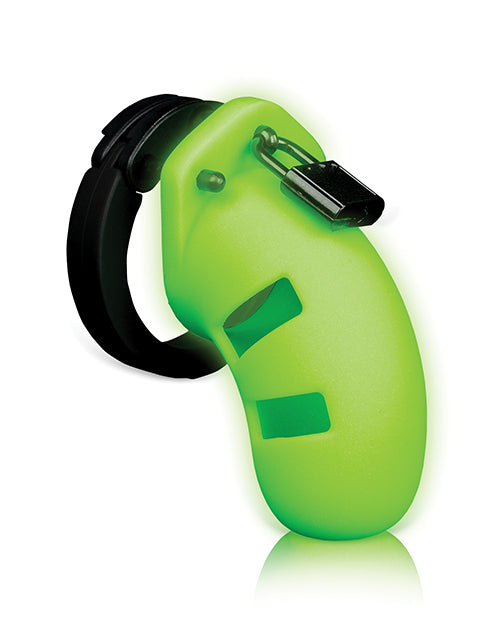 Shots Ouch 3.5" Model 20 Cock Cage - Glow in the Dark - Empower Pleasure