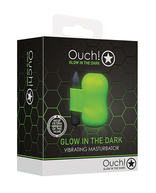 Shots Ouch Vibrating Masturbator - Glow in the Dark - Empower Pleasure