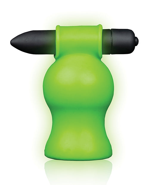 Shots Ouch Vibrating Head Masturbator - Glow in the Dark - Empower Pleasure