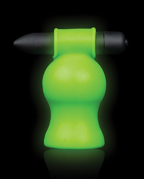 Shots Ouch Vibrating Head Masturbator - Glow in the Dark - Empower Pleasure