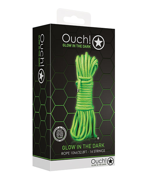 Shots Ouch Rope - 10m Glow in the Dark - Empower Pleasure