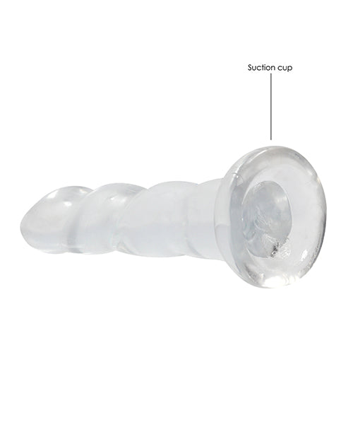 Shots RealRock Crystal Clear 7" Dildo - Transparent - Empower Pleasure