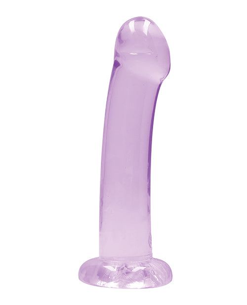 Shots RealRock Crystal Clear 7" Dildo - Purple - Empower Pleasure