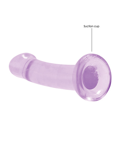 Shots RealRock Crystal Clear 7" Dildo - Purple - Empower Pleasure