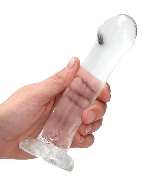 Shots RealRock Crystal Clear 7" Dildo - Transparent - Empower Pleasure