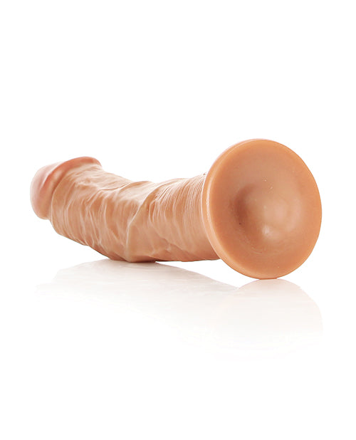 Shots RealRock Realistic 7" Curved Dildo - Tan - Empower Pleasure