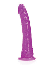 Shots RealRock 6" Slim Dildo Glow in the Dark - Neon Purple - Empower Pleasure