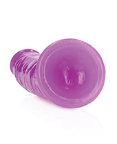 Shots RealRock 6" Slim Dildo Glow in the Dark - Neon Purple - Empower Pleasure