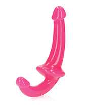 Shots RealRock 6" Strapless Strap On Glow in the Dark - Neon Pink - Empower Pleasure