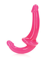 Shots RealRock 6" Strapless Strap On Glow in the Dark - Neon Pink - Empower Pleasure